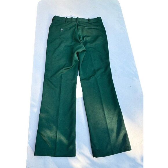 Vintage Roebucks‎ Sears Regular Fit Perma Prest Pants Men's Pants Green 33x28.5 - Picture 11 of 13